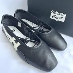 【未使用】オニツカタイガー エナメル フラットシューズ バレエシューズ ブラック 2026年最新】Onitsuka Tiger レディース フラットシューズ・バレエ