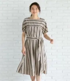 お値下げ！レリアンプラスハウス ミディ丈ワンピ−ス サイズ17＋