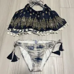 タッセル付きフリルビキニセット M