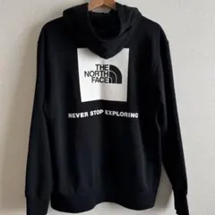 THE NORTH FACEバックスクエアロゴフーディ　ブラック XL