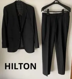 【大幅値下げ】HILTON スーツ上下セット ブラックのサムネイル