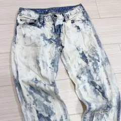 デニムアンドサプライラルフローレン　スキニー　デニムパンツ　タイダイ