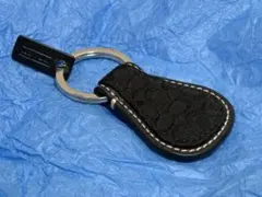【専用になりました】COACH キーホルダー ドロップ型 シグネチャーブラック