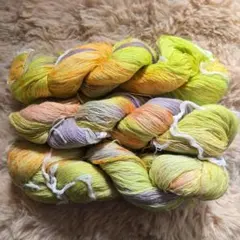 メリノウール　300g　編み物　マルチカラー　グラデーション　毛糸