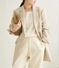 PLAGE ベージュ テーラードジャケット 38　クリーニング済 PLAGE ベージュ テーラードジャケット 38 クリーニング済