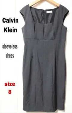 【Calvin Klein】大きいサイズ/ワンピース/ノースリーブ/size8