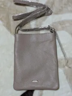 BARCOS 本革スマホショルダーバッグ グレージュ