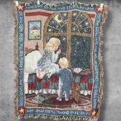 BPiZ メッセージ ラグ ビンテージ 古着 お祈り キリスト 星に願いを