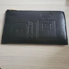 【新品未使用】CHANEL ブラックポーチ 香水デザイン