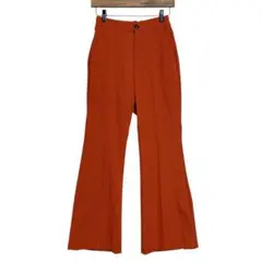 ディスコート　カラーブーツカットスラックス　ウエストゴム　オレンジ　S