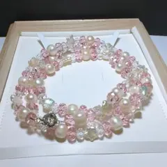 ロング 本真珠 ビーズ ネックレス 95 cm 10.4mm SILVER