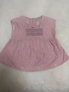 テータテート♡花柄ピンクチュニック 100cm