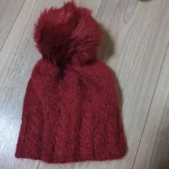 イタリア製　grevi アルパカ混　ニットスパンコール　子供用帽子
