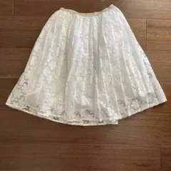 エニファム白レーススカート　140