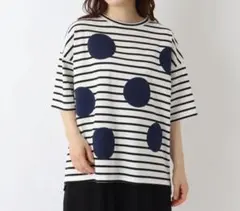 クラウドナイン　ボーダー×ドット/Tシャツのサムネイル