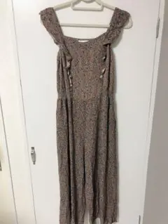 花柄 オーバーオール