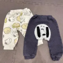 スヌーピー キルティングパンツ2点セット