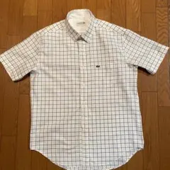 LACOSTE 半袖チェックシャツ　サイズ4のサムネイル