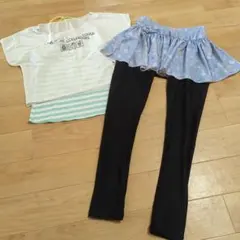 【601】水着　女の子　150　140 セパレート 3点セット
