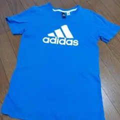 adidas 青 Tシャツ 160サイズ