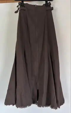 AND COUTURE フロントジップマーメイドスカート ブラウン