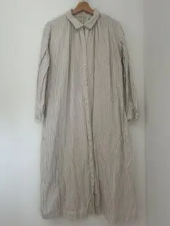 studio clip ストライプ柄 ロングシャツワンピース