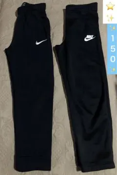 ☆NIKE☆ロゴ刺繍☆ストレッチ効いてる☺︎♪黒パンツ☆オマケで画像のスパッツ付☆
