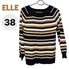 美品！ELLE 長袖ニットセーター 38