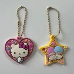 サンリオ　Love！ラバ星チョコクランチ　ラバーマスコット　キティ　キキララ