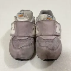 new balance 574 グレー キッズスニーカー 15.5cm