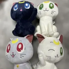 セーラームーン　ルナ　アルテミス　ダイアナ　ビッグぬいぐるみ