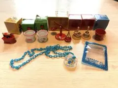 昭和レトロサンリオ Little Kitty ミニチュアコレクション木製棚セット
