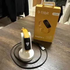 fitbit inspire 3 イエロー　本体・充電ケーブル・箱・台座のオマケ