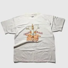 80s 90s Air Waves AMAZING GRACE 十字架 アートT