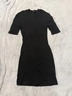 EMODA バックフロントミニワンピース　リブワンピースのサムネイル
