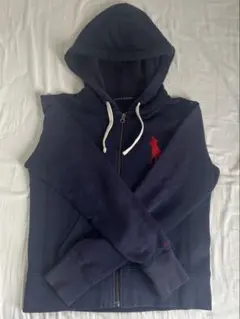 ポロ ラルフローレン ジップアップパーカー ネイビー Lサイズ