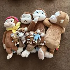 16個☆おさるのジョージ ぬいぐるみ 60cm ハンドリー ニョッキ