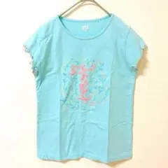 ユニクロ　Tシャツ　140 　綿100％　水色　UNIQLO UT 夏　半袖