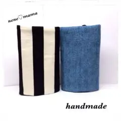 エルゴ♥ナップナップ♥キューズベリー☆デニム×ストライプリバーシブルよだれカバー