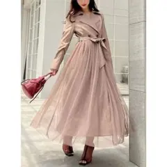 24AW 新品 RESEXXY リゼクシー チュールドッキングロングコート