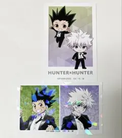 HUNTER×HUNTER スーツ イラストカード ゴン＆キルア 2種
