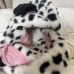 ディズニー　101匹わんちゃん　ファーキャップ マフラー