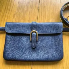 【美品】DELVAUX デルヴォー　ウエストポーチ　ボディバッグ　本革
