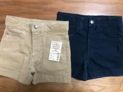 新品未使用！2枚セット★ショートパンツ　ストレッチコーデュロイ