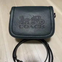 【美品】COACH コーチ　ホース アンド キャリッジ　ショルダーバッグ　型押し