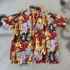 SUN SURF KAMEHAMEHA ゴーギャン 開襟 アロハシャツ L - メルカリ
