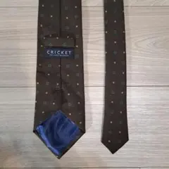 CRICKET 茶色 ネクタイ　美品