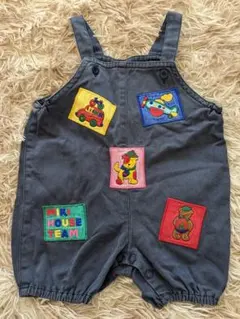 mikiHOUSE ミキハウス 80サイズ ロンパース オーバーオール レトロ