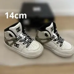 14㎝　DC SHOES キッズ ハイカットスニーカー パイソン柄のサムネイル