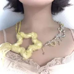 ウィッシュコア y2k フェアリーグランジ バレエコア　ネックレス ハンドメイド